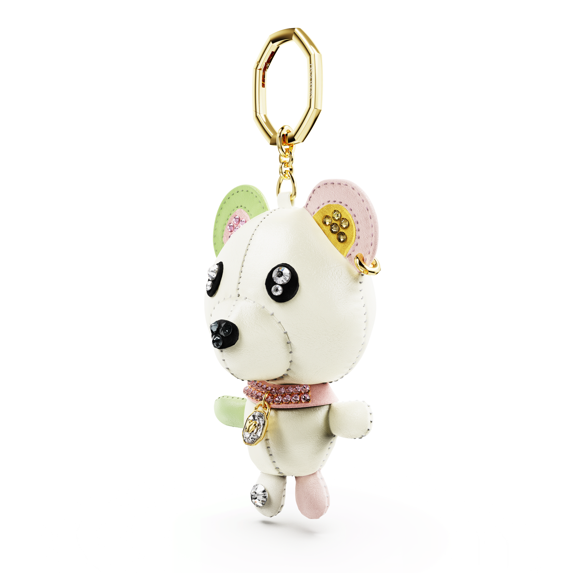 Teddy bag charm, Bear, Multicolored, Gold-tone plated 5734069