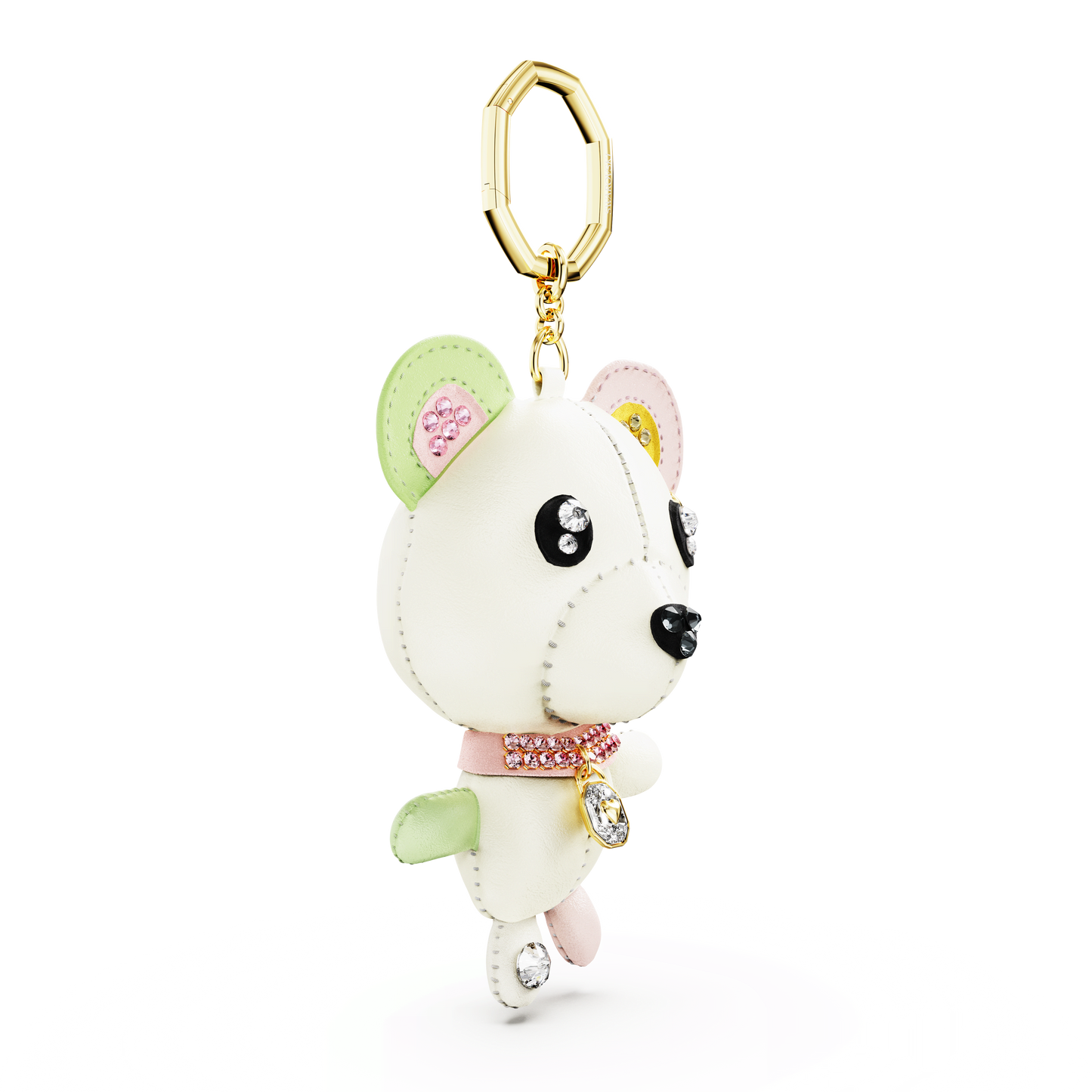 Teddy bag charm, Bear, Multicolored, Gold-tone plated 5734069