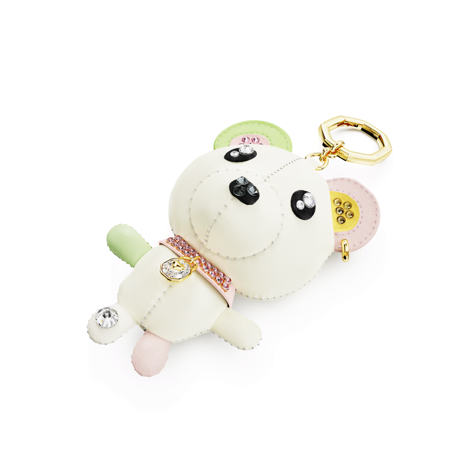 Teddy bag charm, Bear, Multicolored, Gold-tone plated 5734069