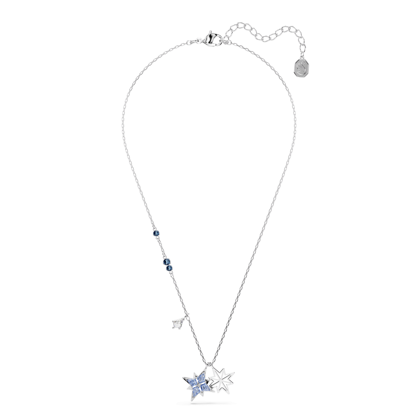 Symbolica pendant, Star, Blue, Rhodium plated 5734252