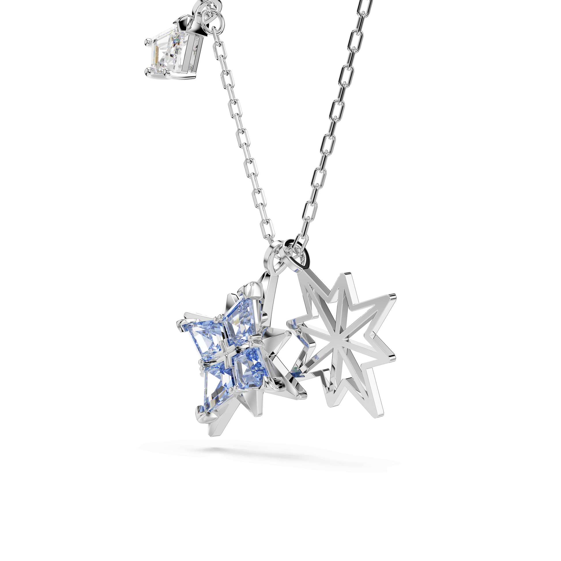 Symbolica pendant, Star, Blue, Rhodium plated 5734252