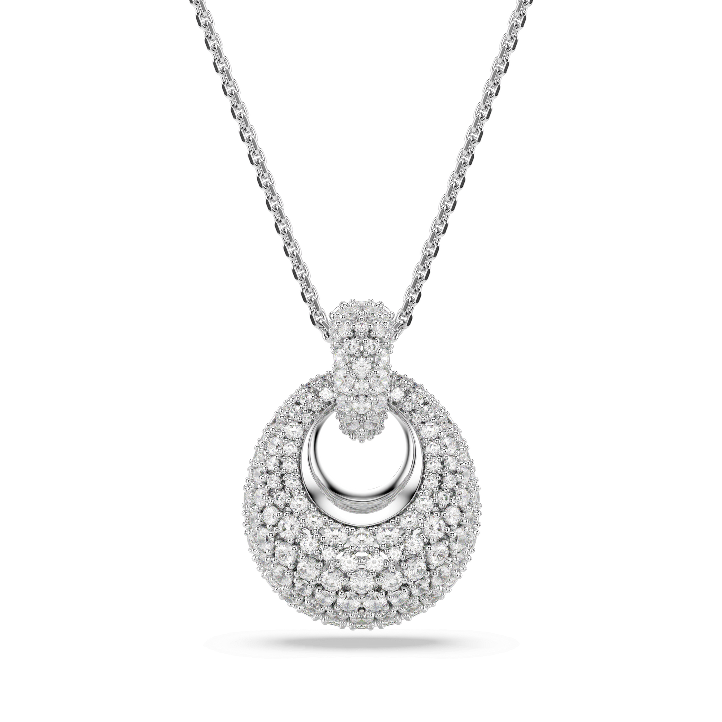 Sublima pendant, White, Rhodium plated 5735223
