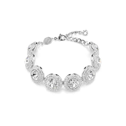 Una Angelic bracelet, White, Rhodium plated 5735343