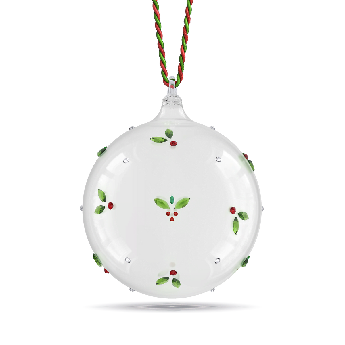 Holiday Cheers Mistletoe Ball Ornament