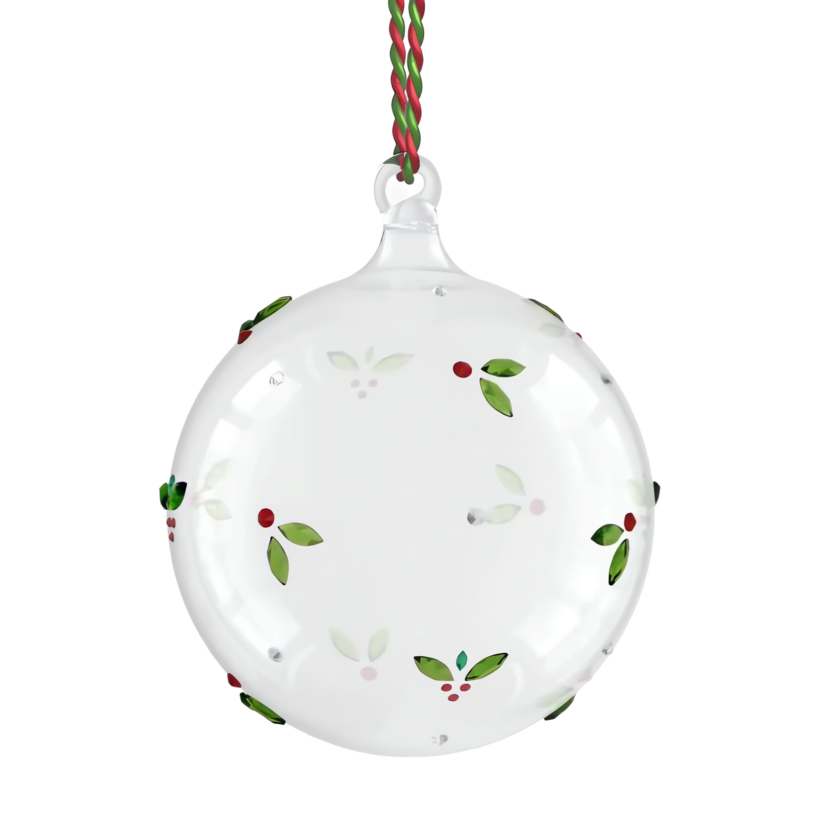 Holiday Cheers Mistletoe Ball Ornament