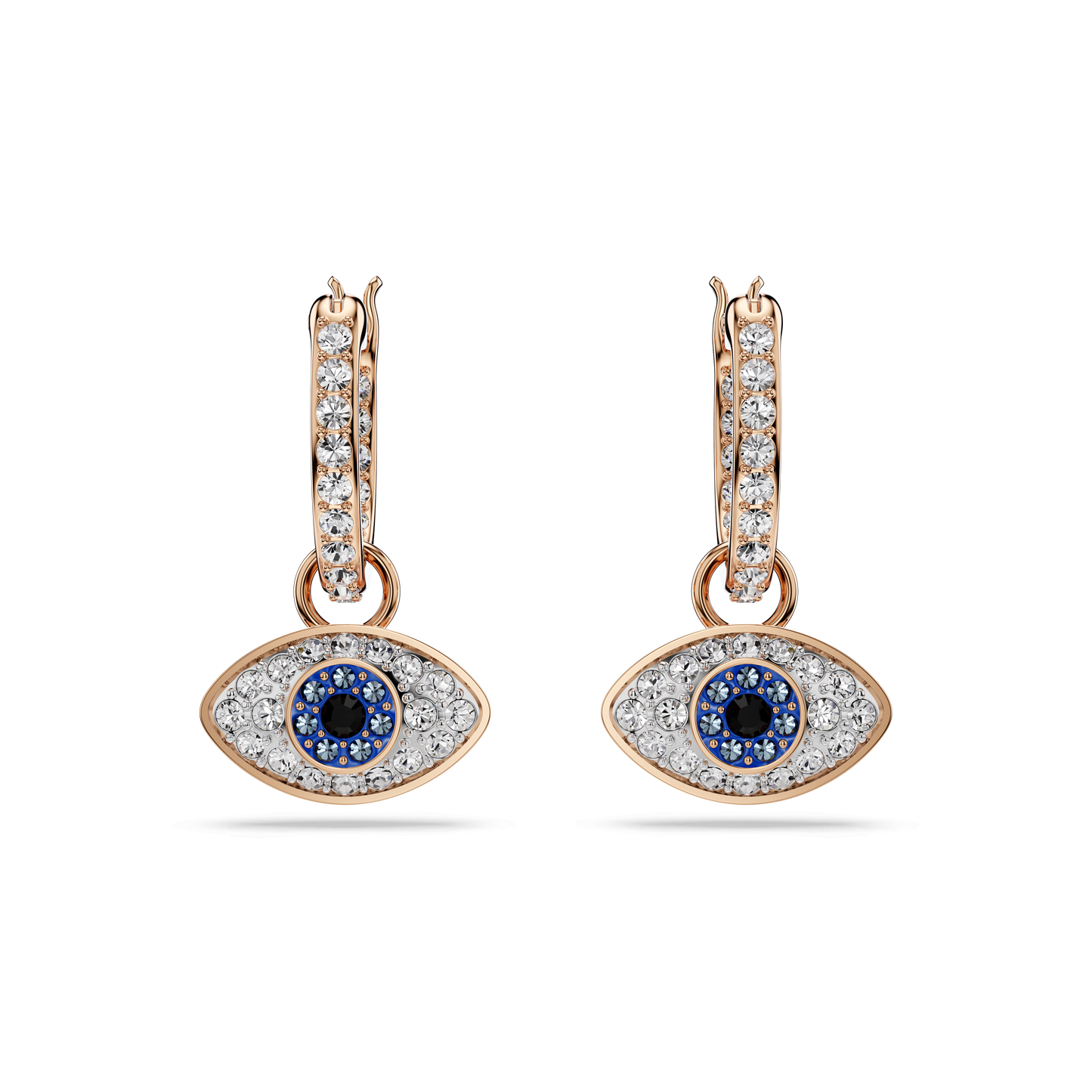 Symbolica drop earrings, Eye, Multicolored, Rose gold-tone plated 5736982