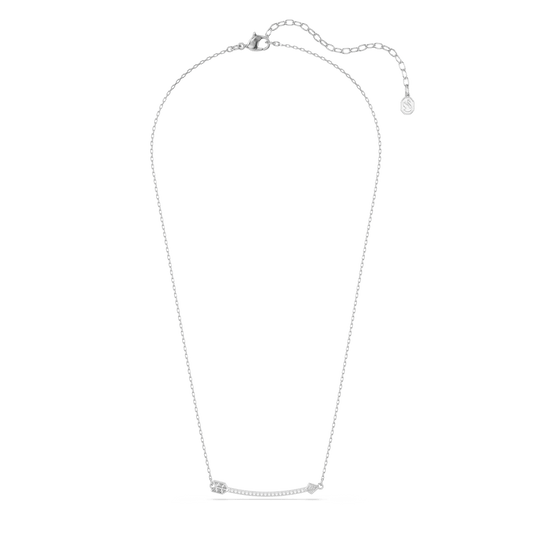 Idyllia pendant, Mixed cuts, Arrow, White, Rhodium plated 5737293
