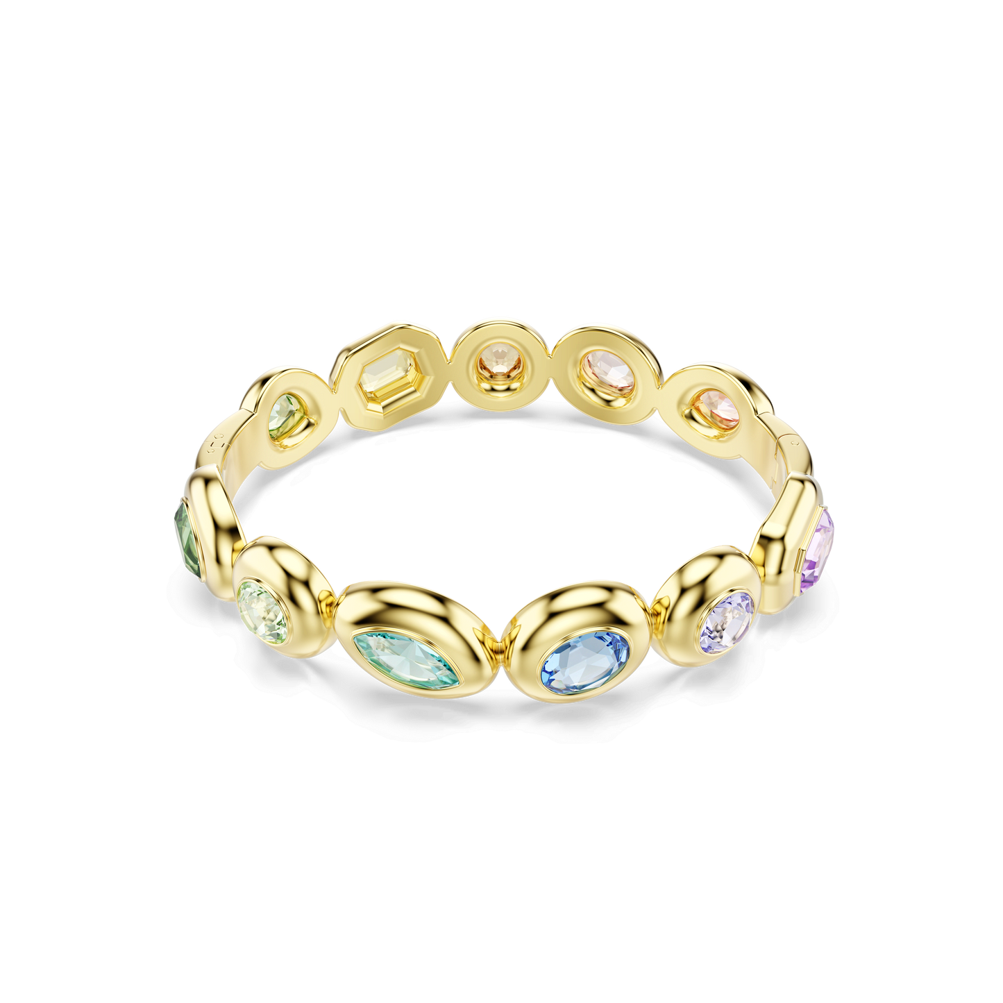 Gema bangle, Mixed cuts, Multicolored, Gold-tone plated 5737447