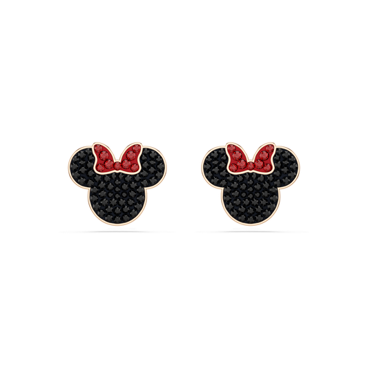 Mickey & Minnie stud earrings, Multicolored, Rose gold-tone plated 5737561