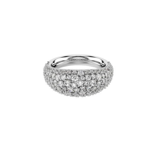 Sublima ring, White, Rhodium plated 5737596