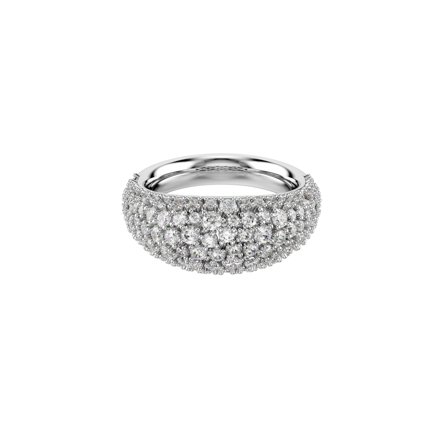 Sublima ring, White, Rhodium plated 5737597