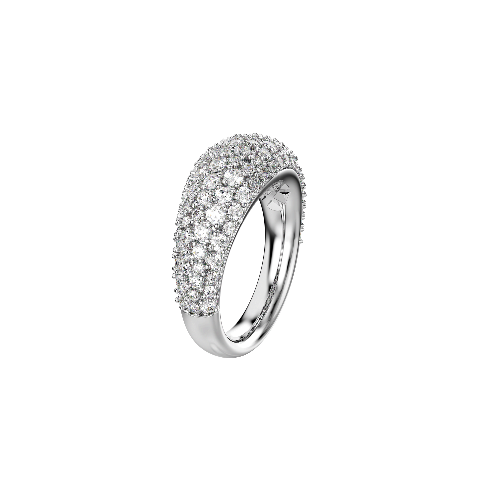 Sublima ring, White, Rhodium plated 5737598