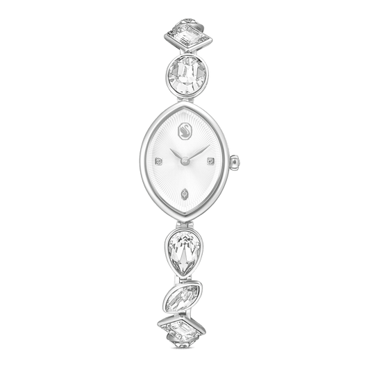 Gema watch, Crystal bracelet, Silver tone, Stainless steel 5737955