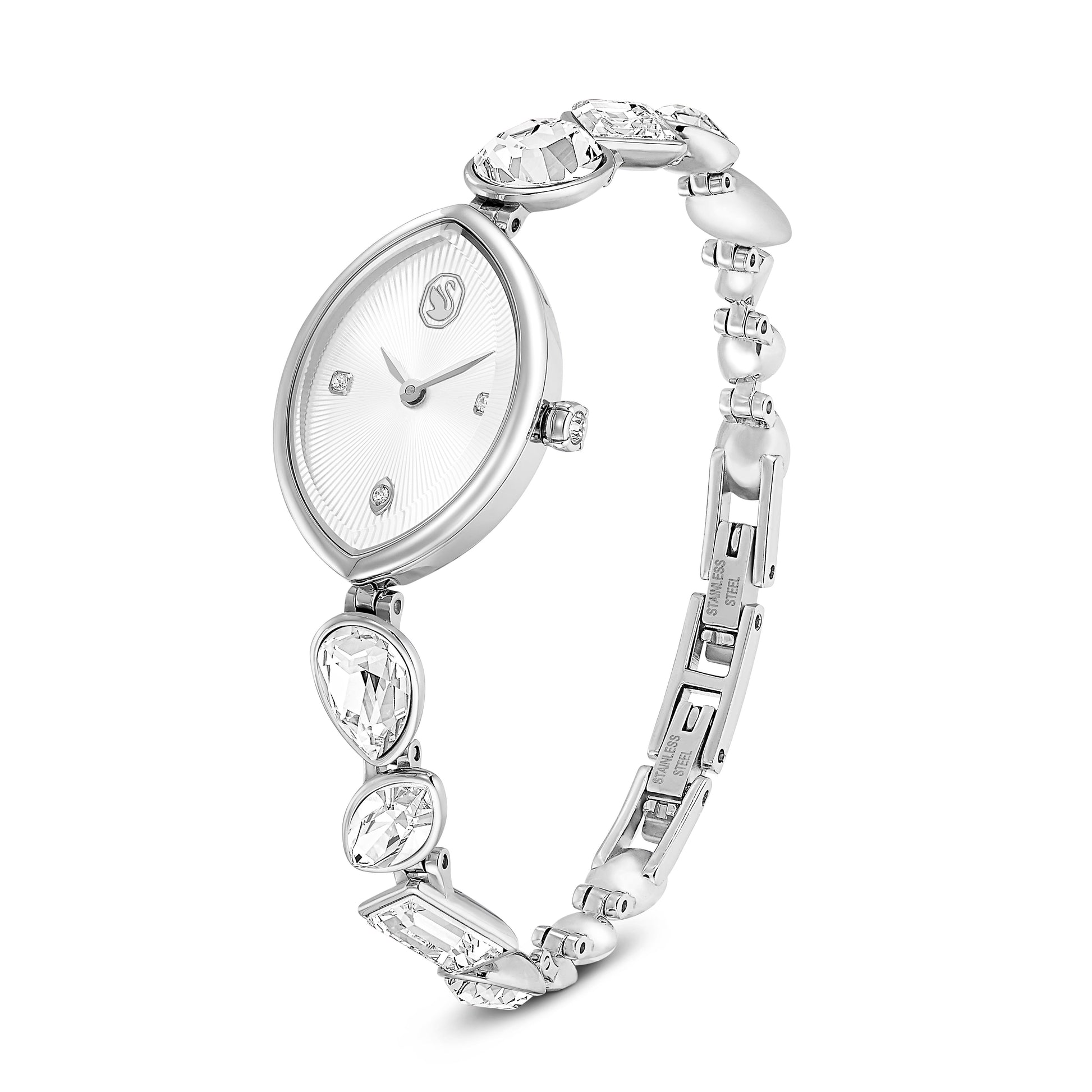 Gema watch, Crystal bracelet, Silver tone, Stainless steel 5737955
