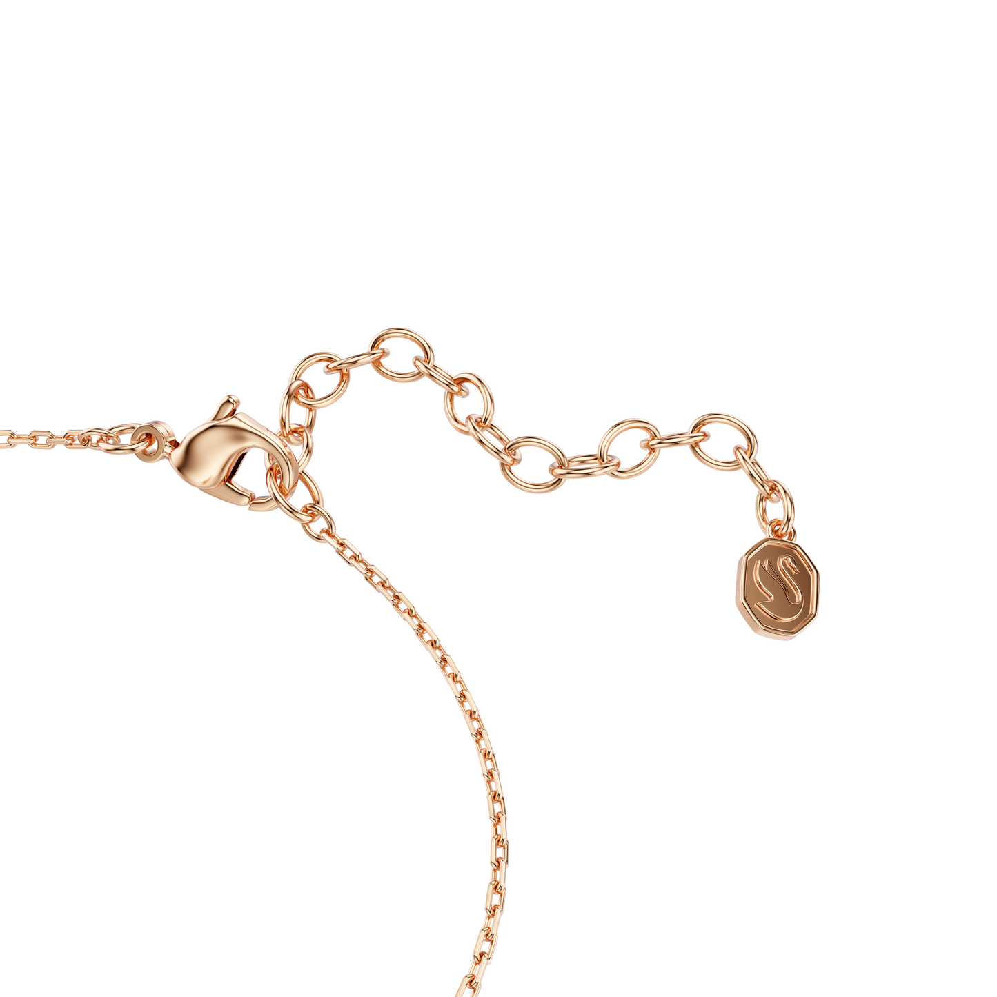 Swan bracelet, Mixed cuts, Swan, White, Rose gold-tone plated 5738202
