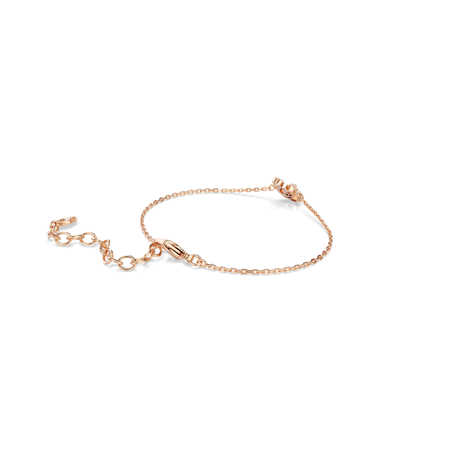 Swan bracelet, Mixed cuts, Swan, White, Rose gold-tone plated 5738202