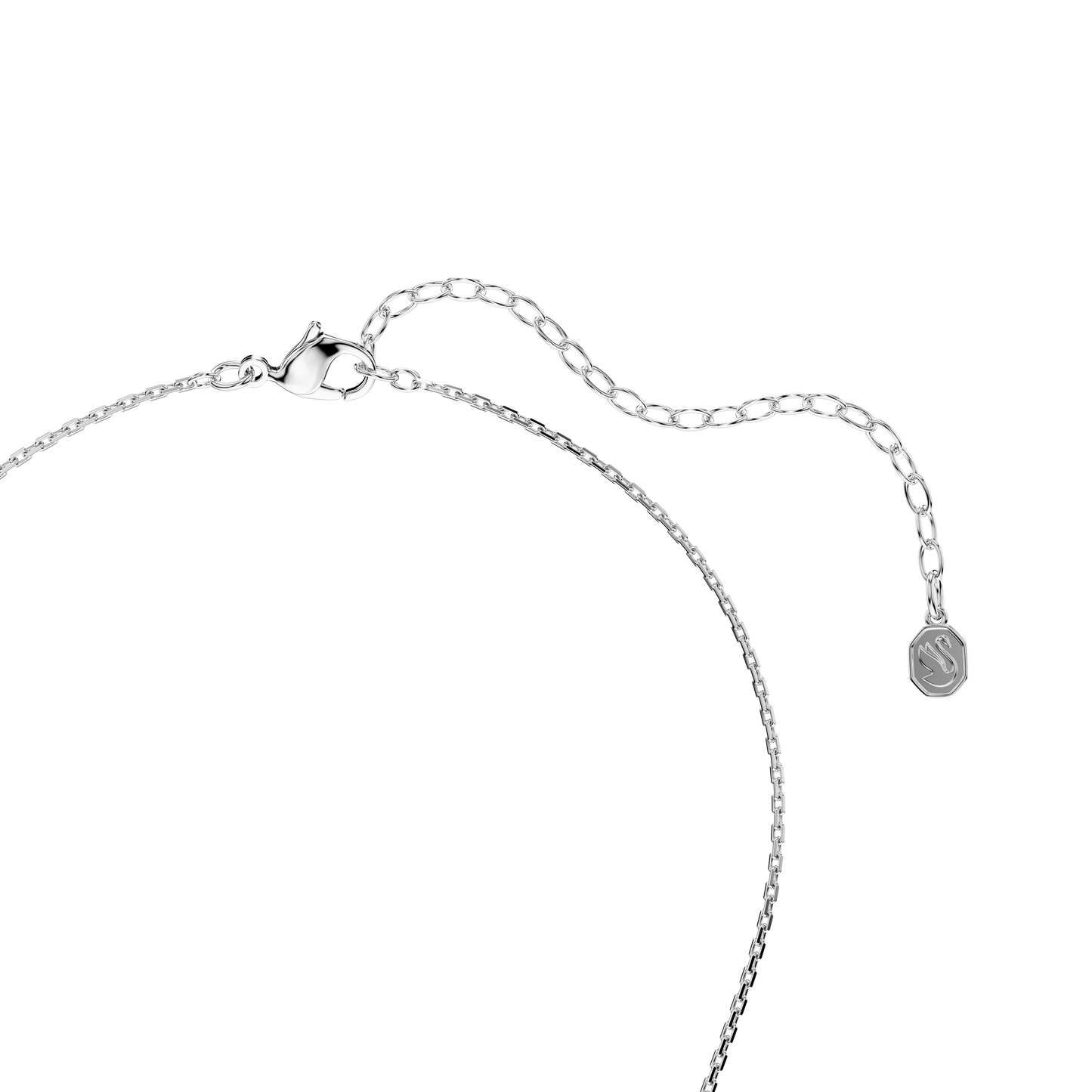 Constella pendant, Round cut, Dancing stone, White, Rhodium plated 5738247
