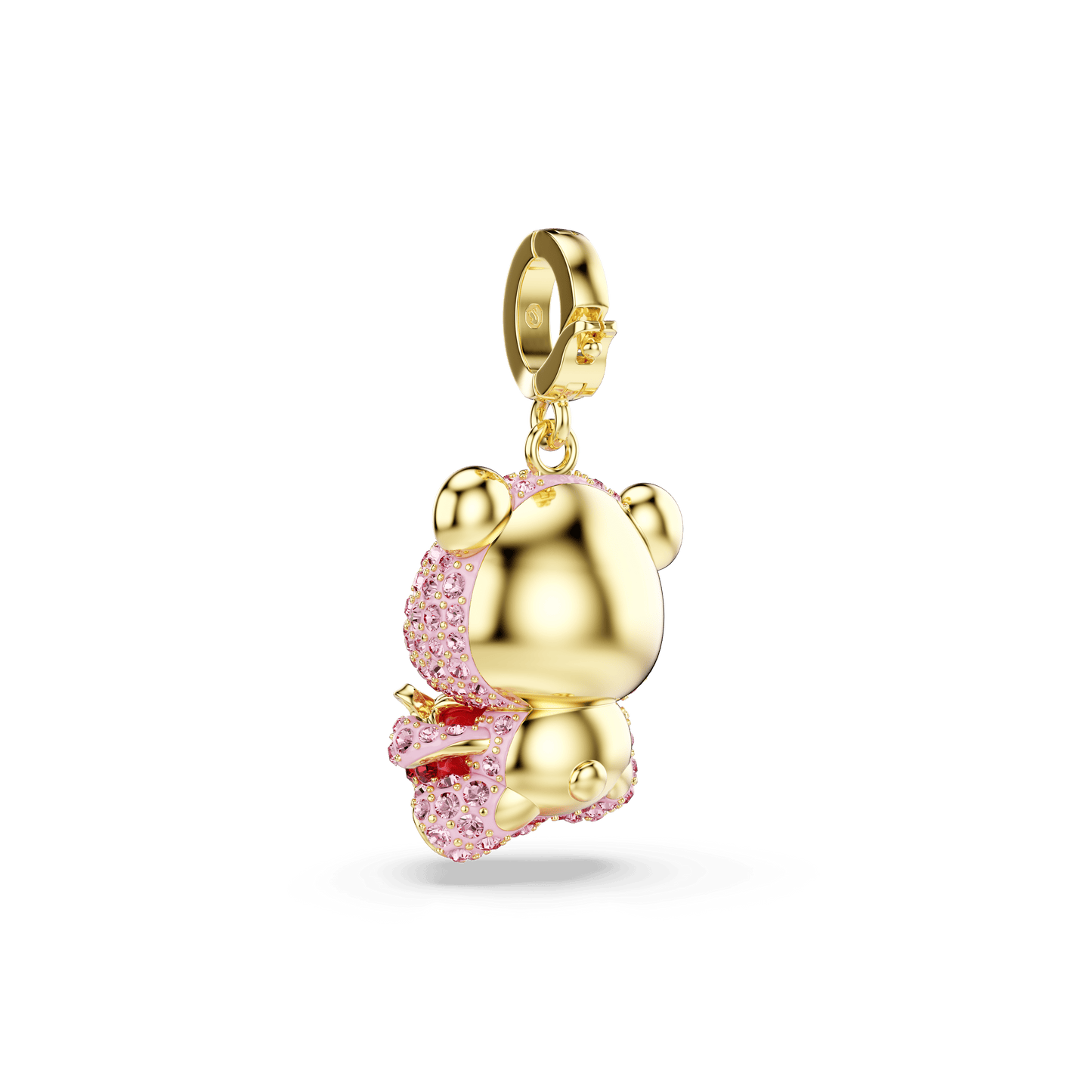 Idyllia charm, Mixed cuts, Teddy, Pink, Gold-tone plated 5738357