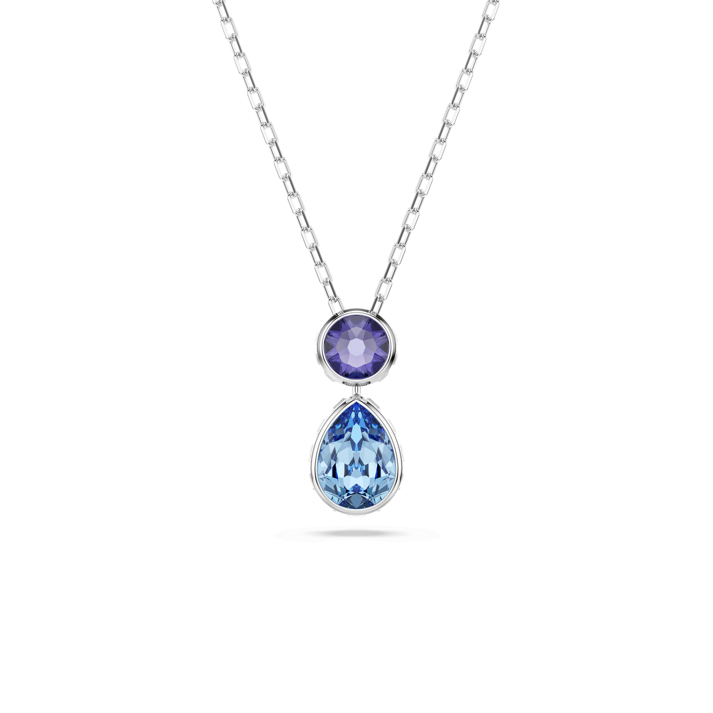 Chroma pendant, Mixed cuts, Multicolored, Rhodium plated 5738473