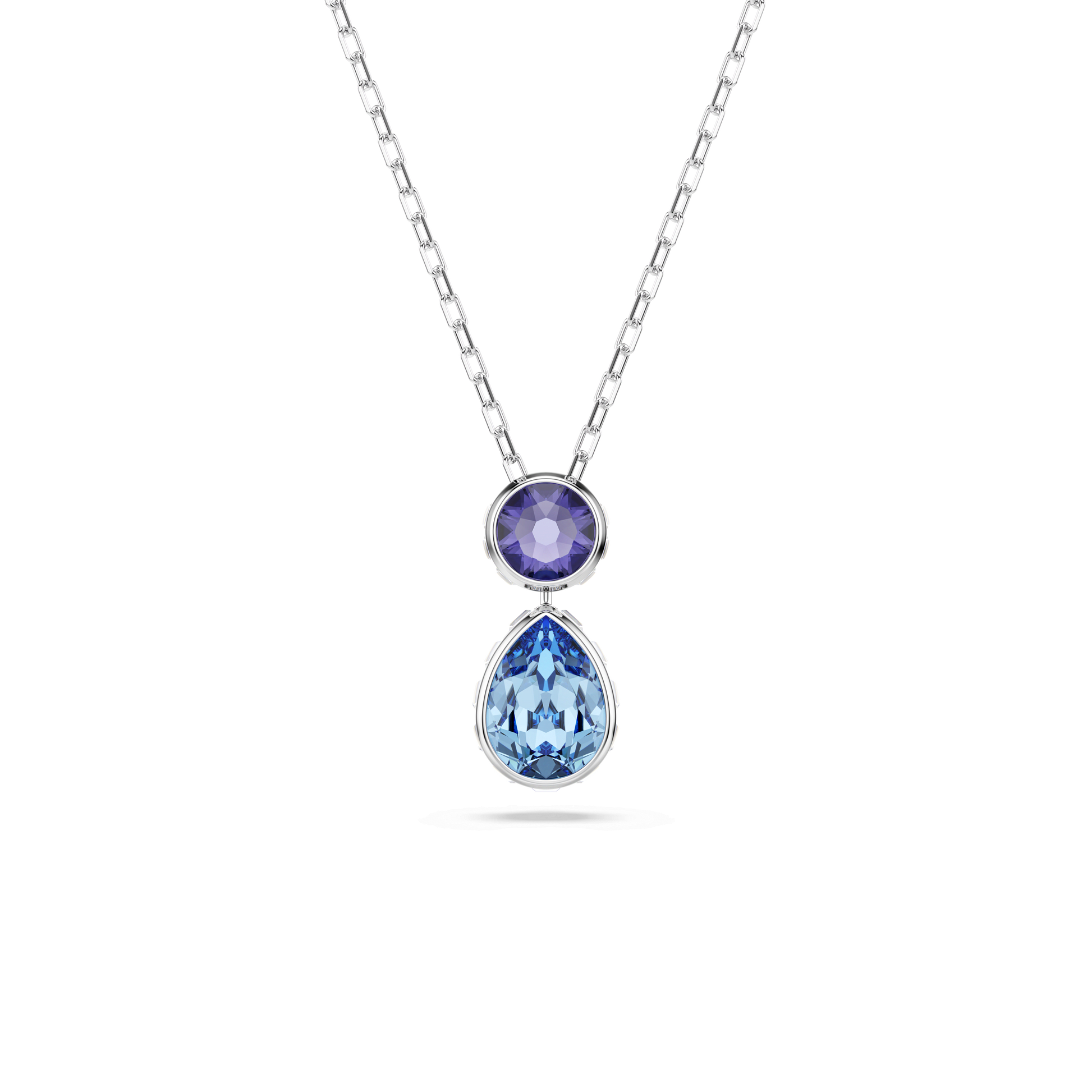 Chroma pendant, Mixed cuts, Multicolored, Rhodium plated 5738473