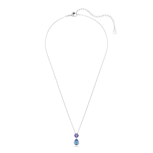 Chroma pendant, Mixed cuts, Multicolored, Rhodium plated 5738473