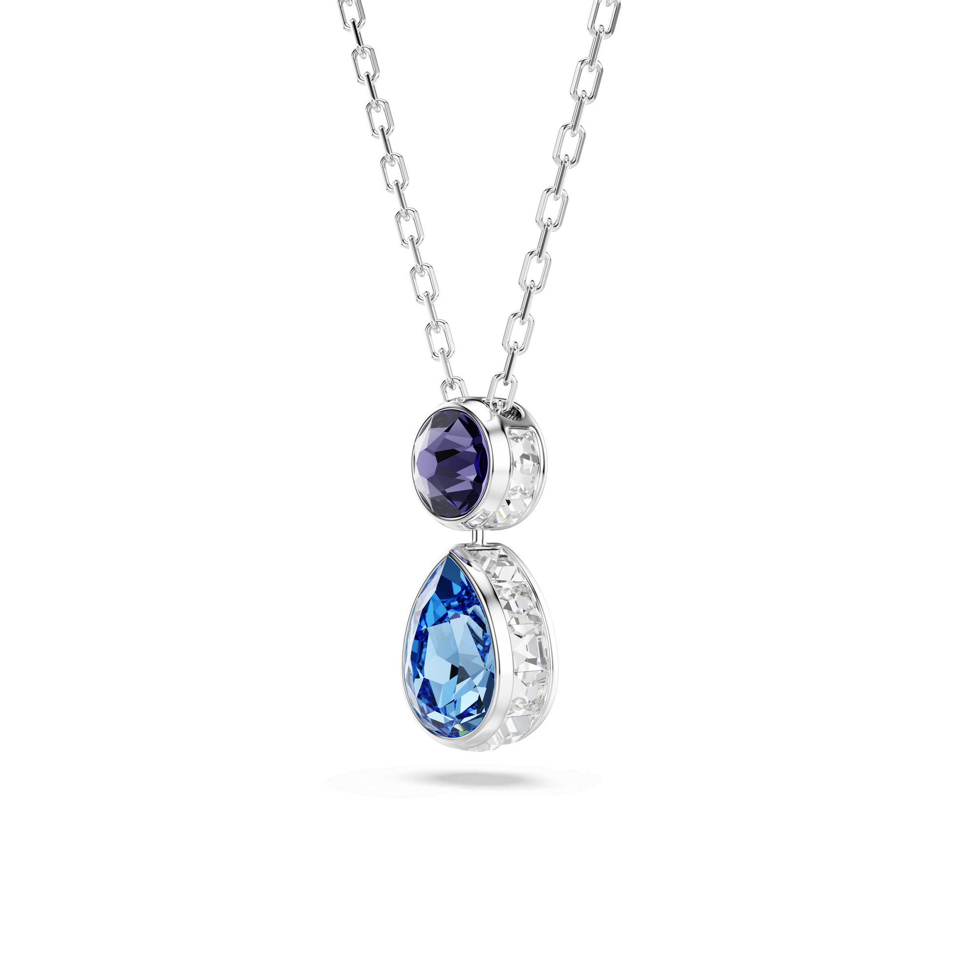 Chroma pendant, Mixed cuts, Multicolored, Rhodium plated 5738473