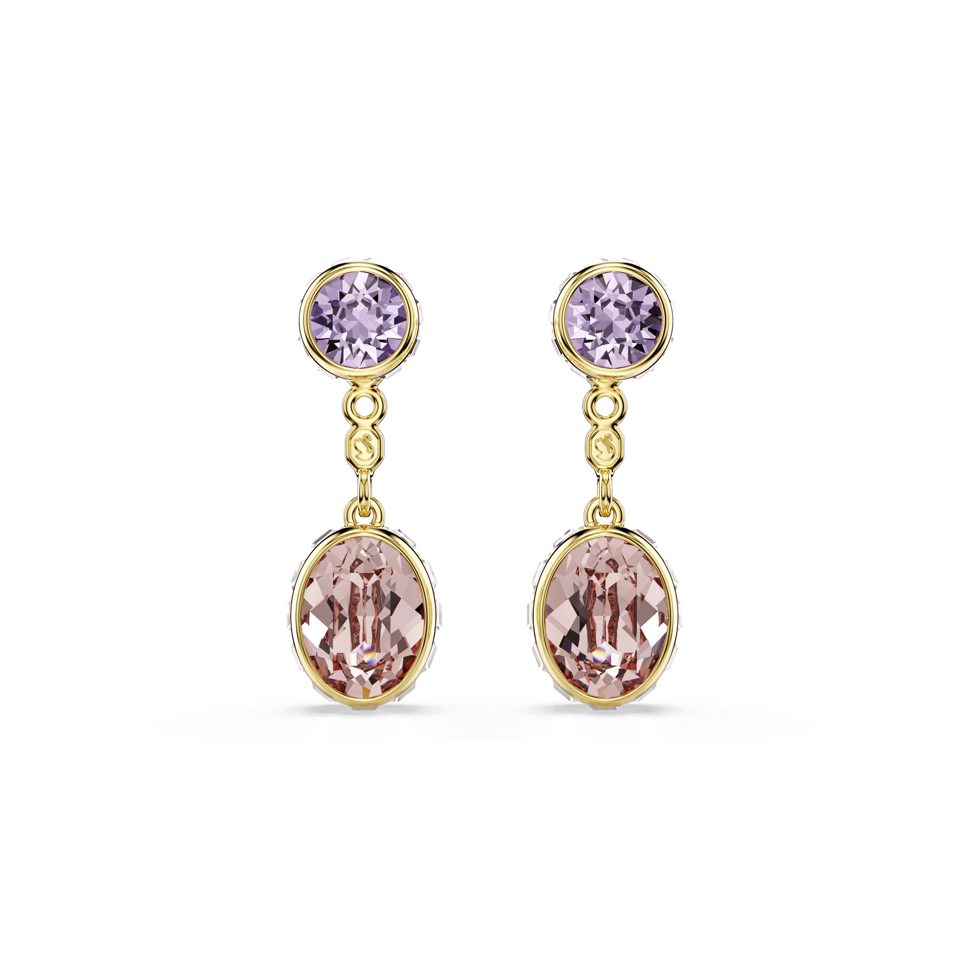 Chroma drop earrings, Mixed cuts, Multicolored, Gold-tone plated 5738478