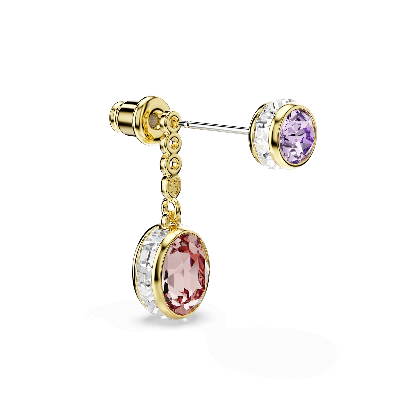 Chroma drop earrings, Mixed cuts, Multicolored, Gold-tone plated 5738478