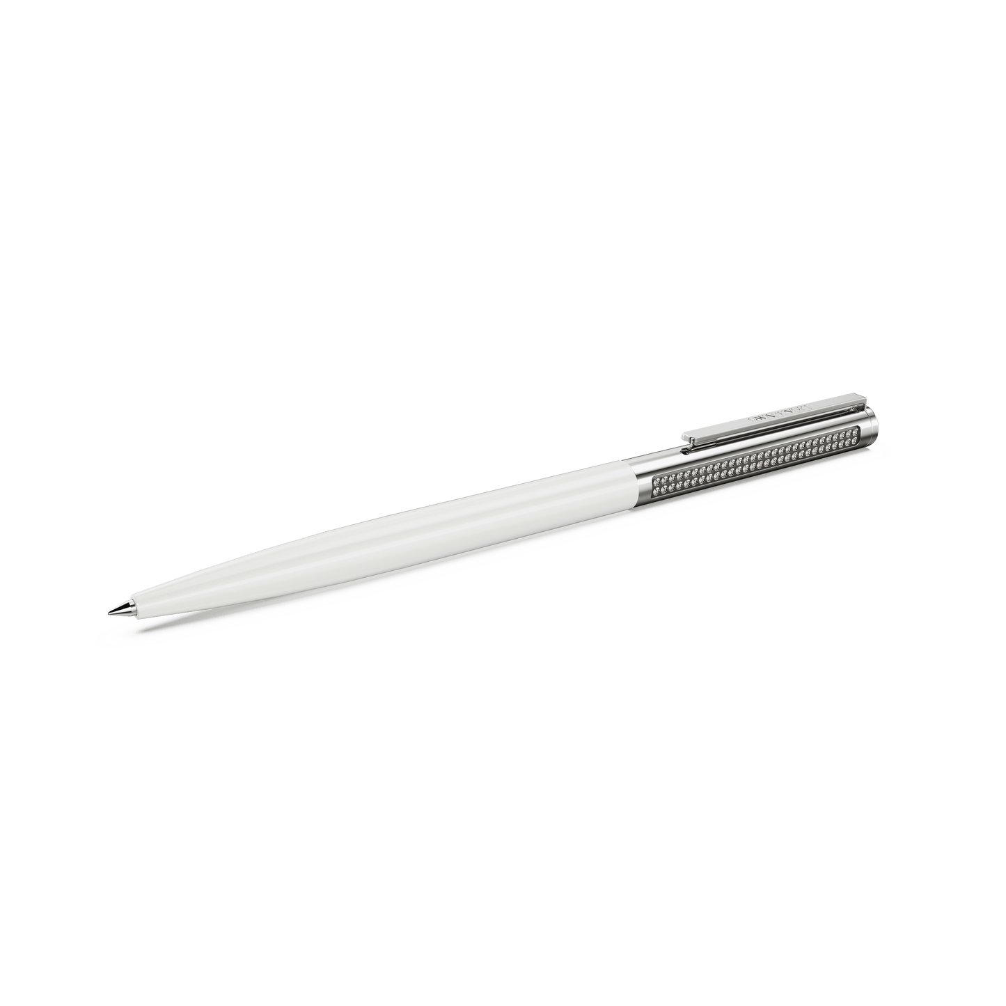 Matrix Tennis ballpoint pen, White, Chrome plated 5740679