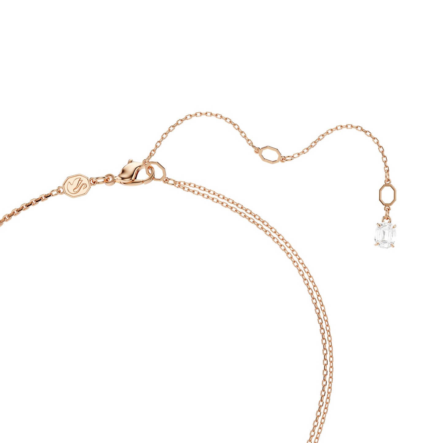 Symbolica pendant, Pavé, Horse shoe, White, Rose gold-tone plated 5741462