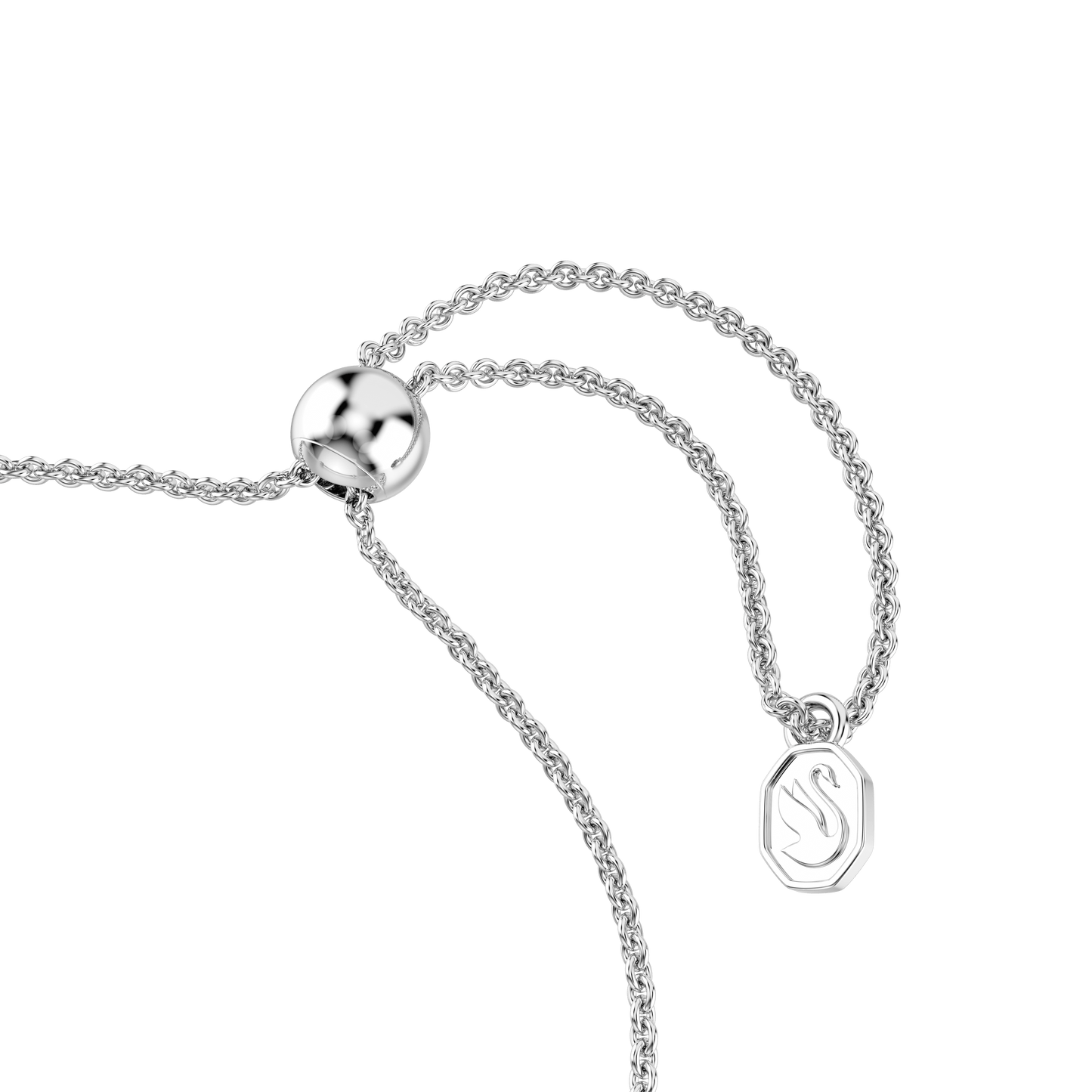 Idyllia bracelet, Mixed cuts, Arrow, White, Rhodium plated 5741523