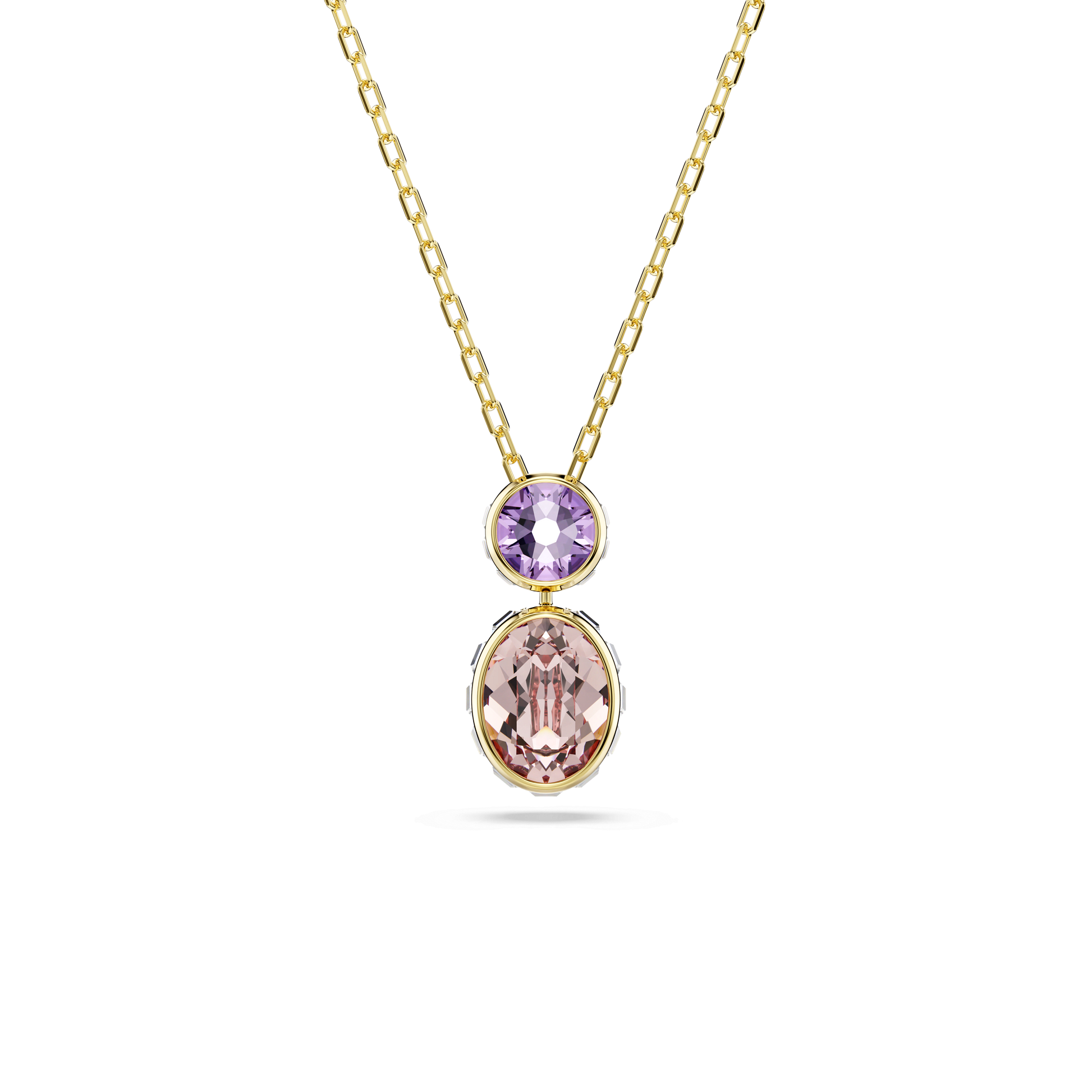 Chroma pendant, Mixed cuts, Multicolored, Gold-tone plated 5741586