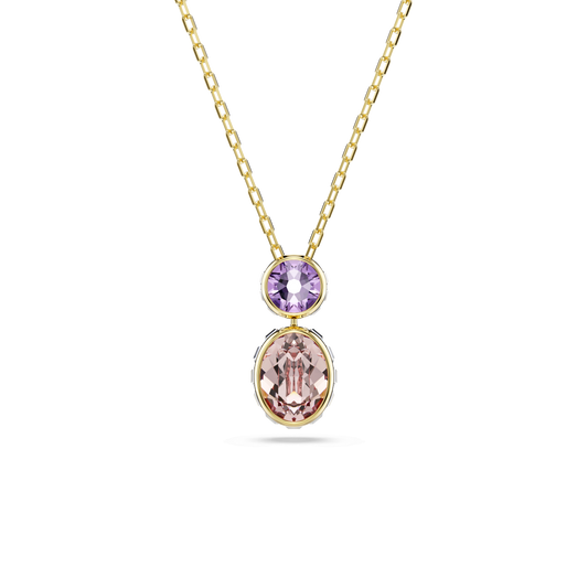 Chroma pendant, Mixed cuts, Multicolored, Gold-tone plated 5741586