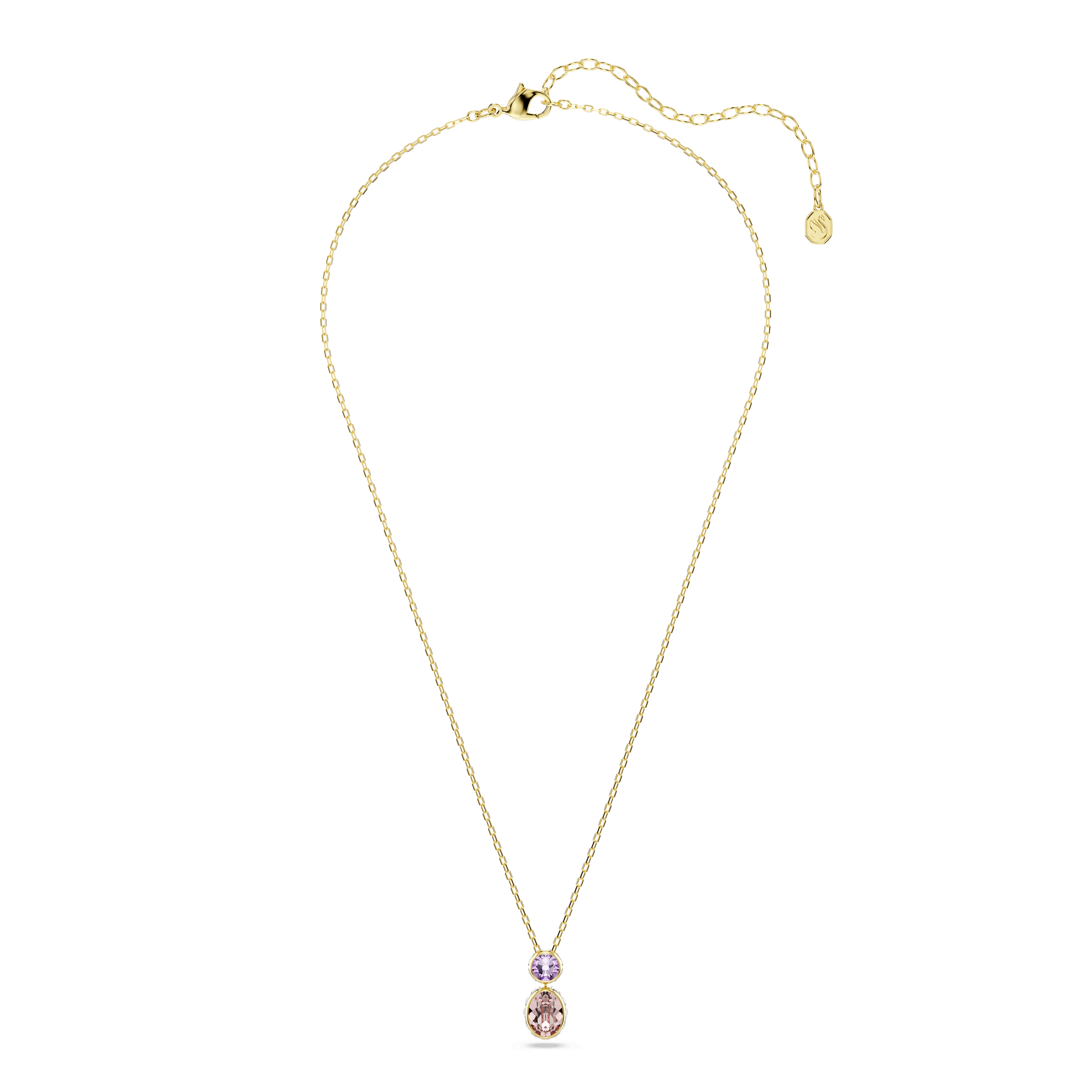 Chroma pendant, Mixed cuts, Multicolored, Gold-tone plated 5741586