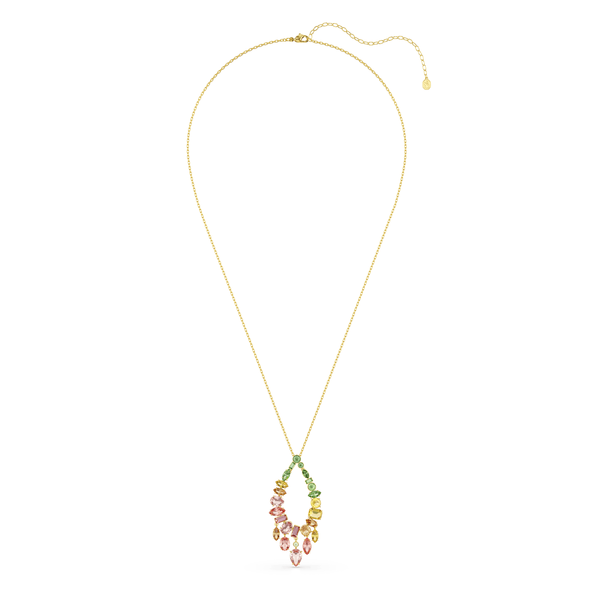 Gema pendant, Mixed cuts, Multicolored, Gold-tone plated 5741589