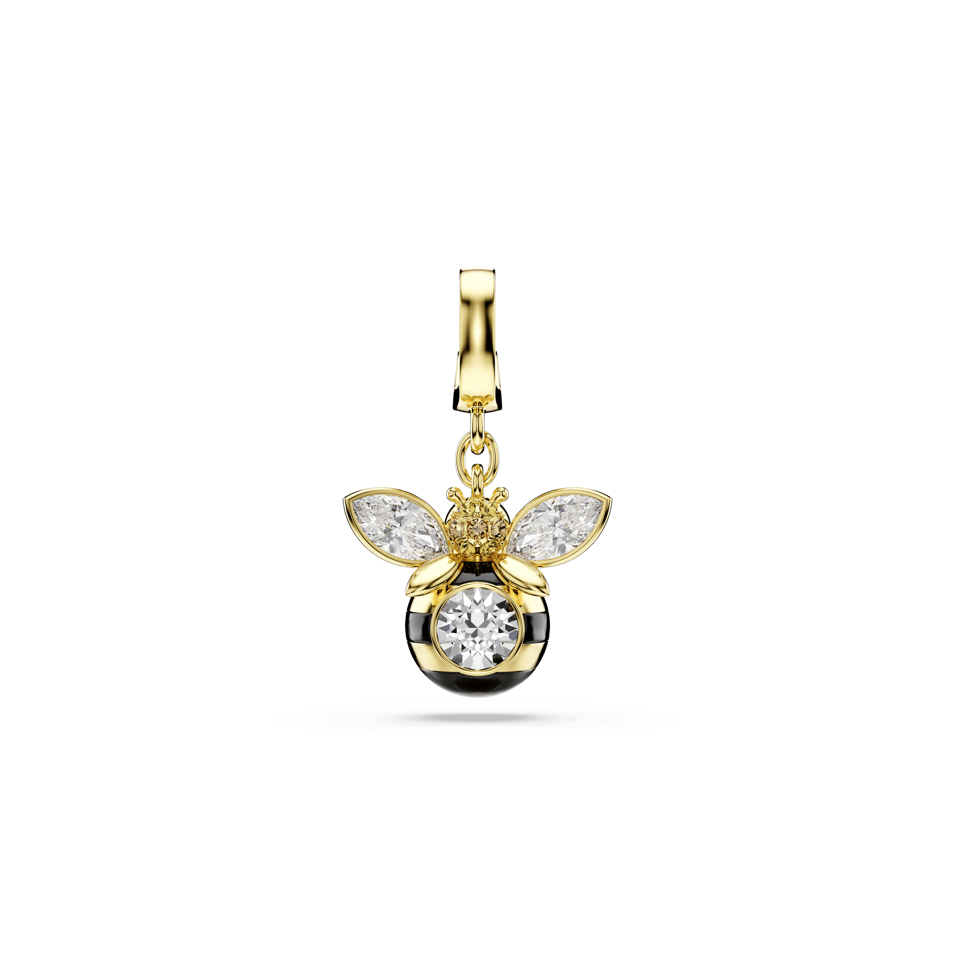Idyllia charm, Mixed cuts, Bee, Multicolored, Gold-tone plated 5743132