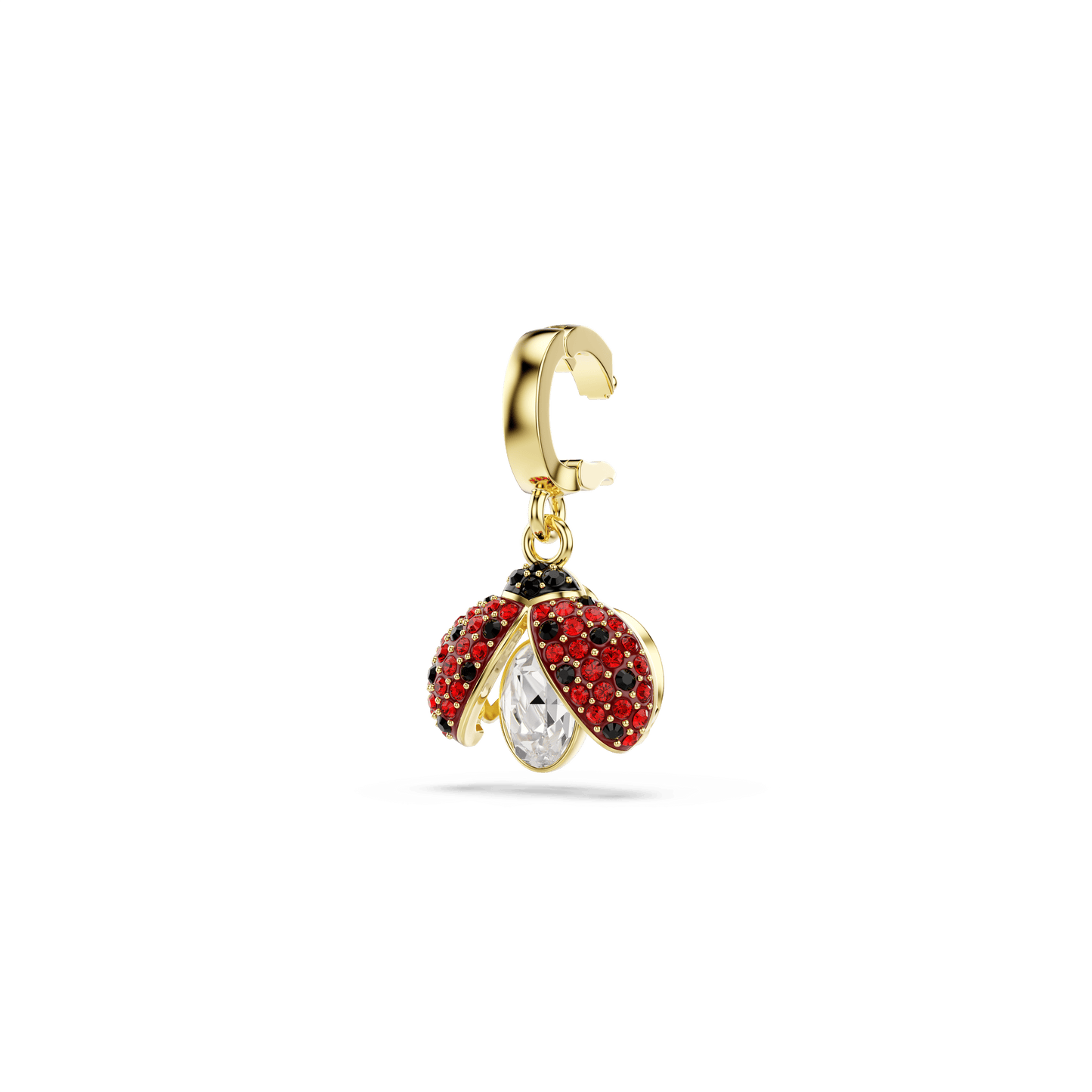 Idyllia charm, Mixed cuts, Ladybug, Red, Gold-tone plated 5743138