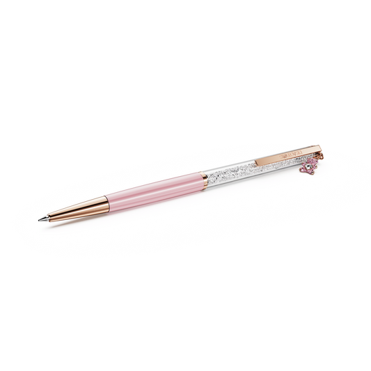 Crystalline ballpoint pen, Teddy, Pink, Pink lacquered, Rose gold-tone plated 5744955