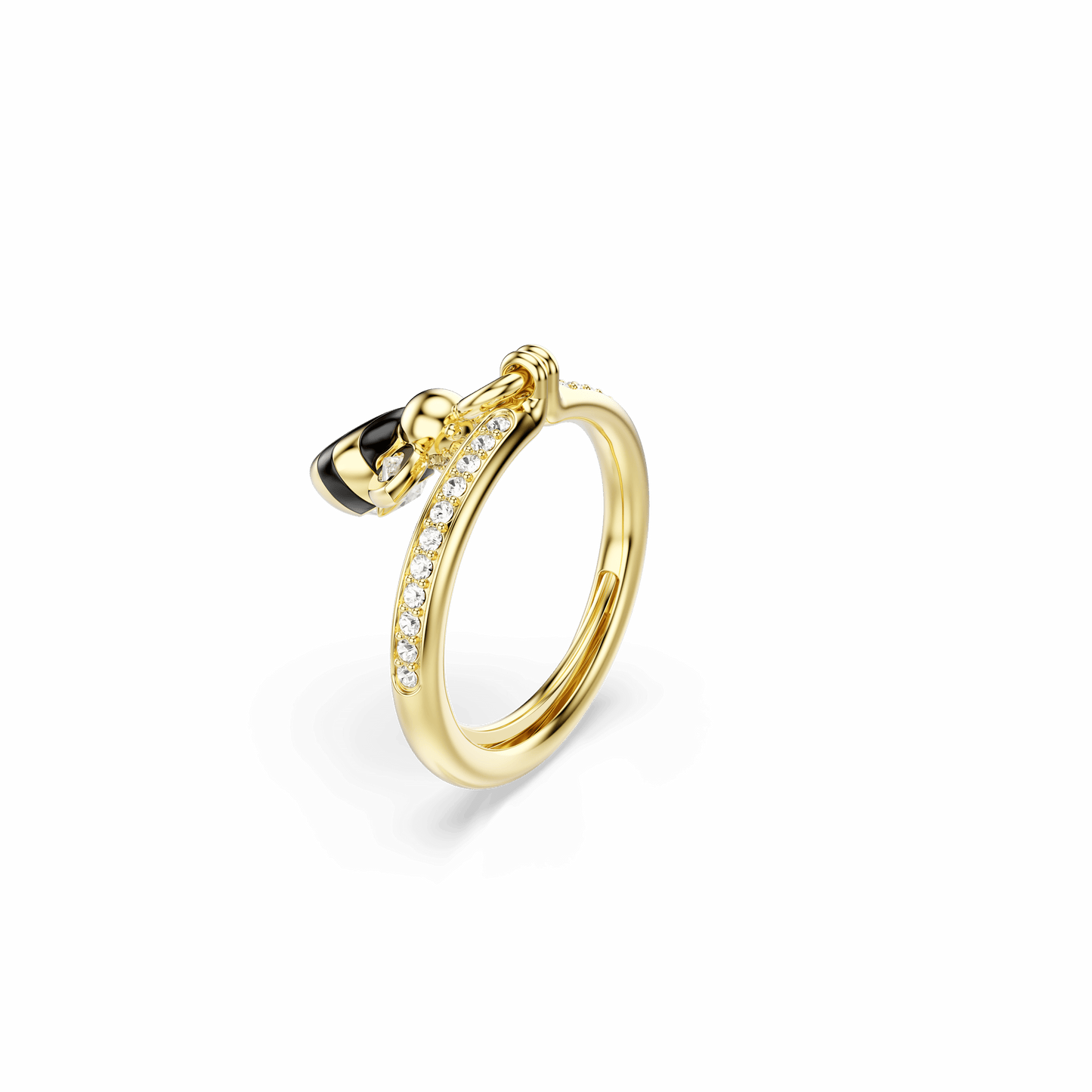 Idyllia motif ring, Mixed cuts, Bee, Multicolored, Gold-tone plated 5748153