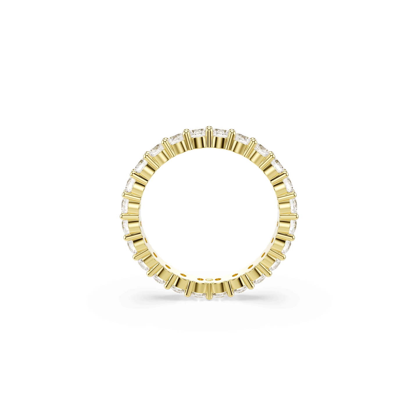 Matrix Vittore band ring, Round cut, White, Gold-tone plated 5750618