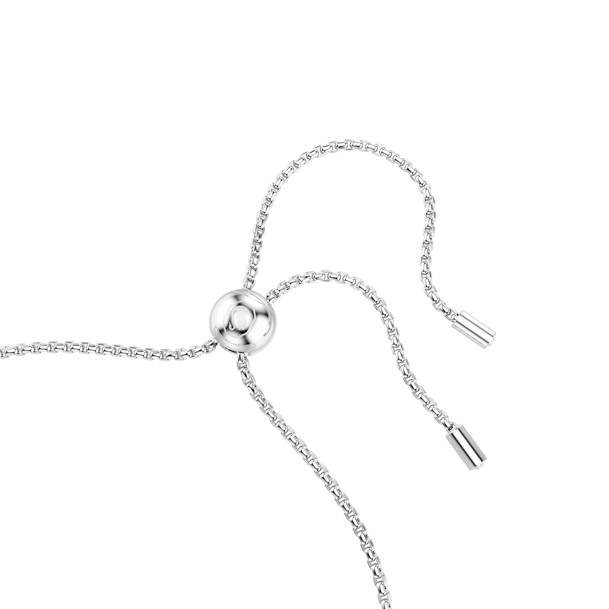 Matrix bracelet, Round cut, Green, Rhodium plated
