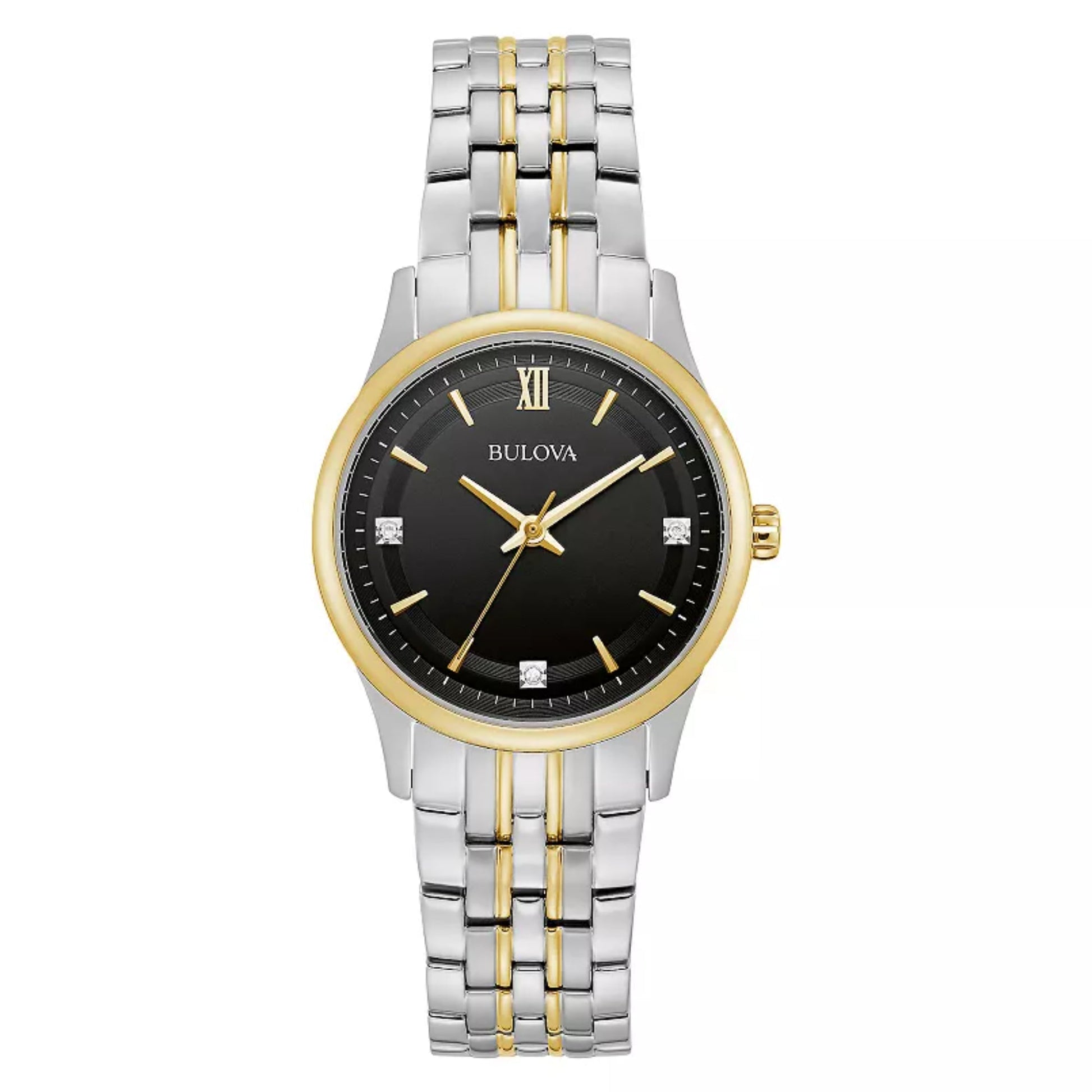 Bulova Bulova Women's Jubilee Diamond Accent Two-Tone Stainless Steel Watch Watch 98P196