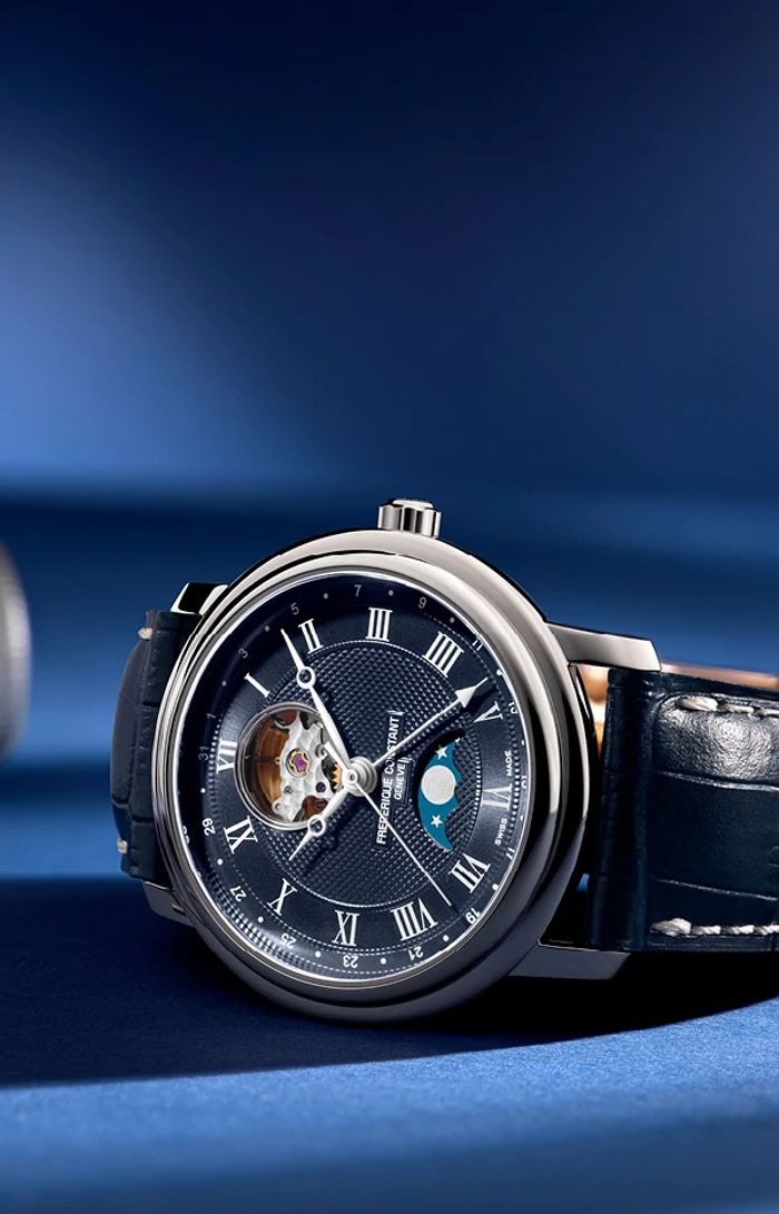 Heart Beat Moonphase Date FC-335MCNW4P26