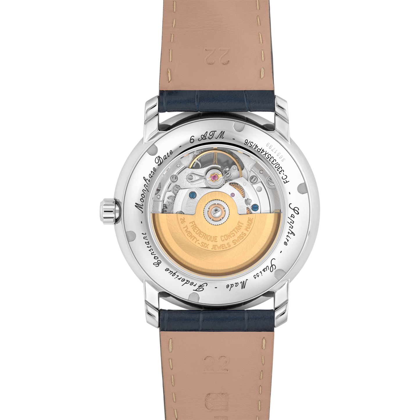 Heart Beat Moonphase Date FC-335MCNW4P26