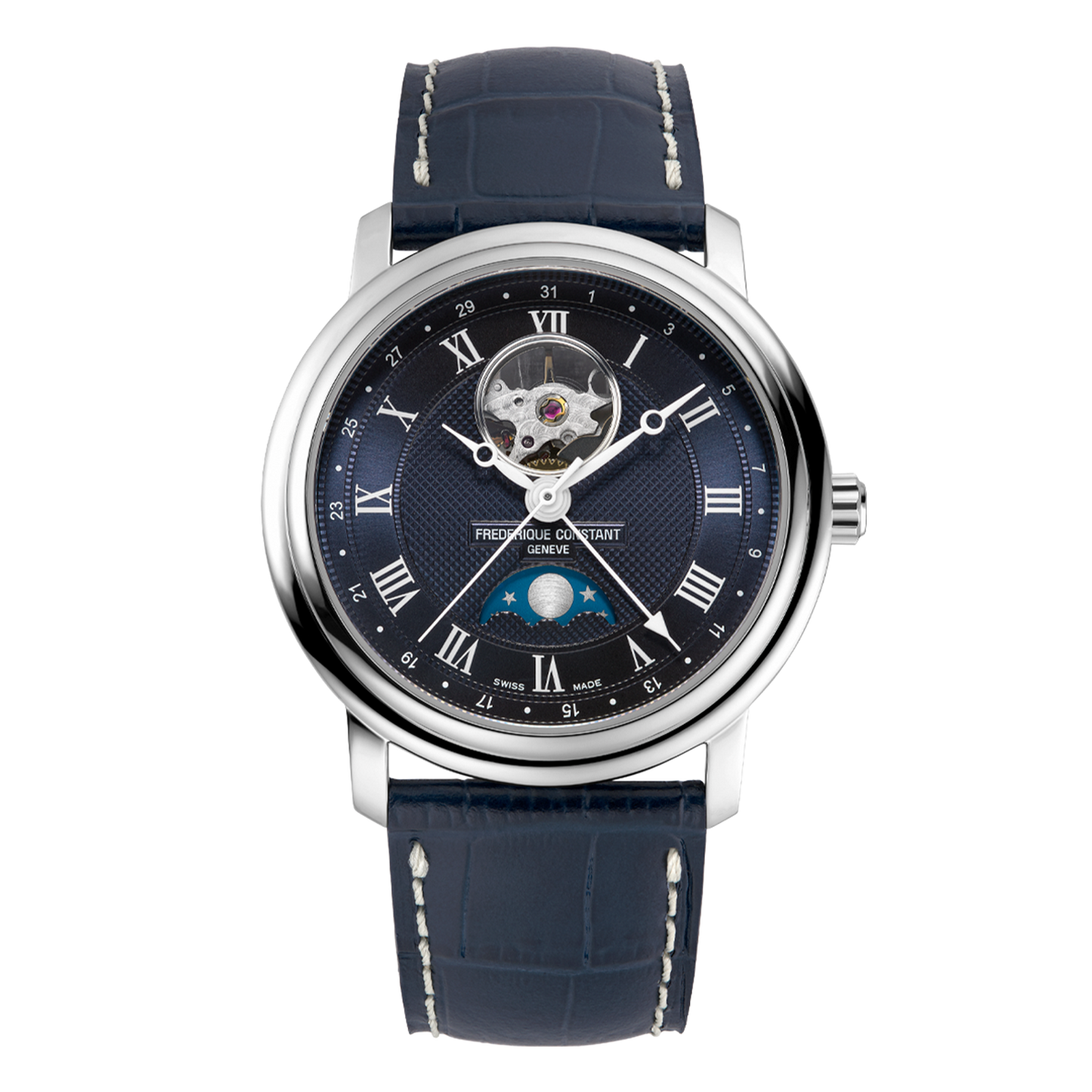 Heart Beat Moonphase Date FC-335MCNW4P26