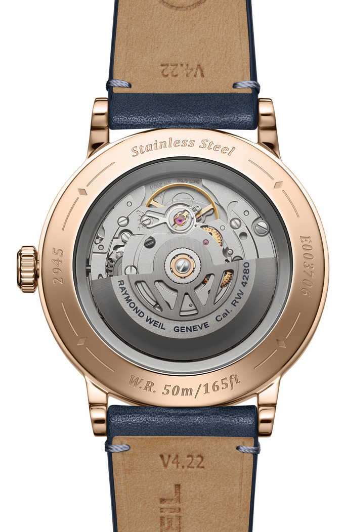 Millesime Automatic Moon Phase Midnight Blue Dial Watch, 39.5mm 2945-PC5-50001