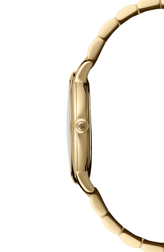 Toccata Men's Quartz Gold PVD White Dial Bracelet Watch, 39mm 5485-P-00359