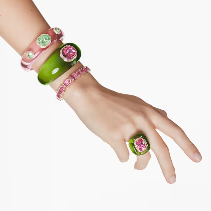 Dulcis cocktail ring, Cushion cut, Pavé, Multicolored
