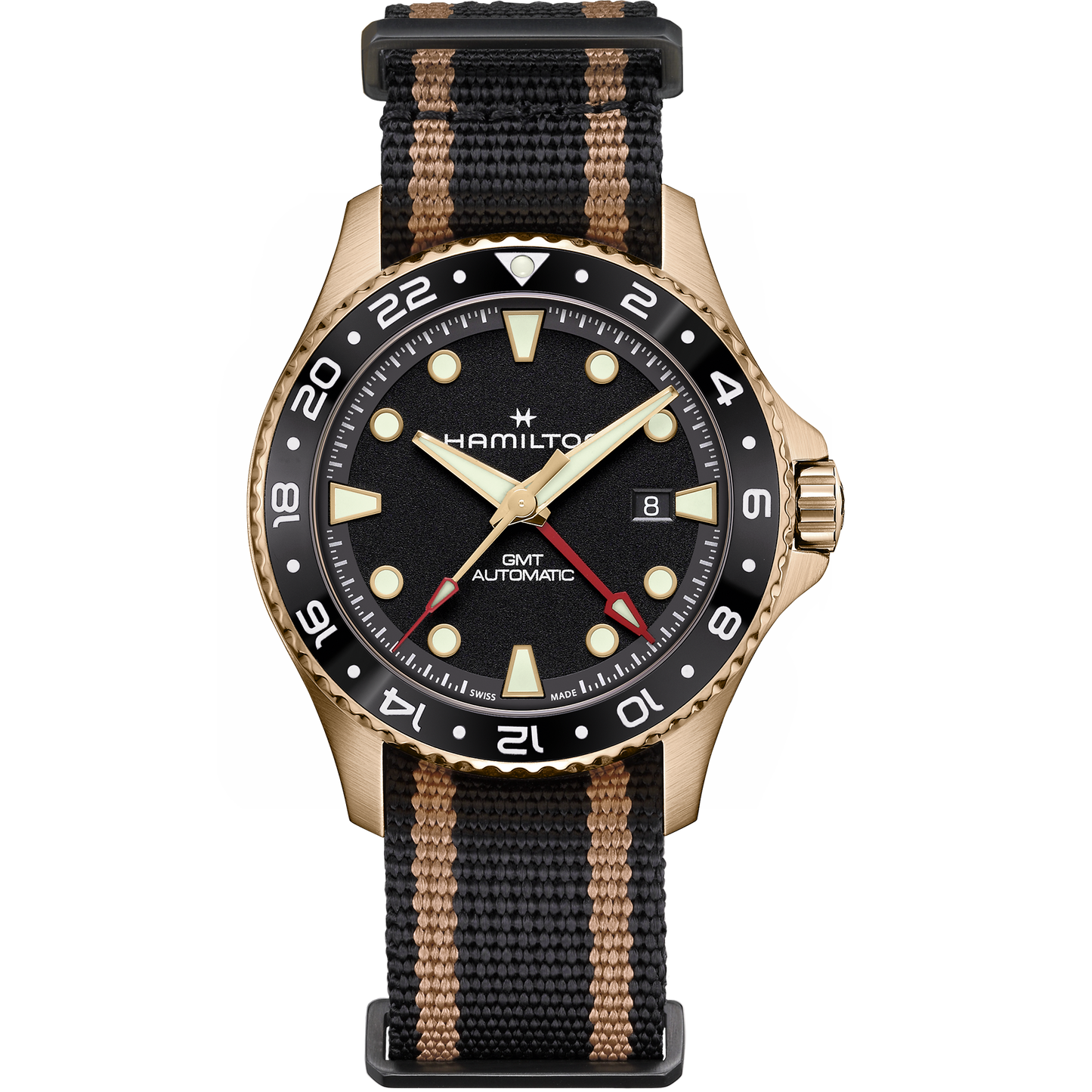 Hamilton Khaki Navy Scuba Automatic GMT 43mm Bronze H82565930