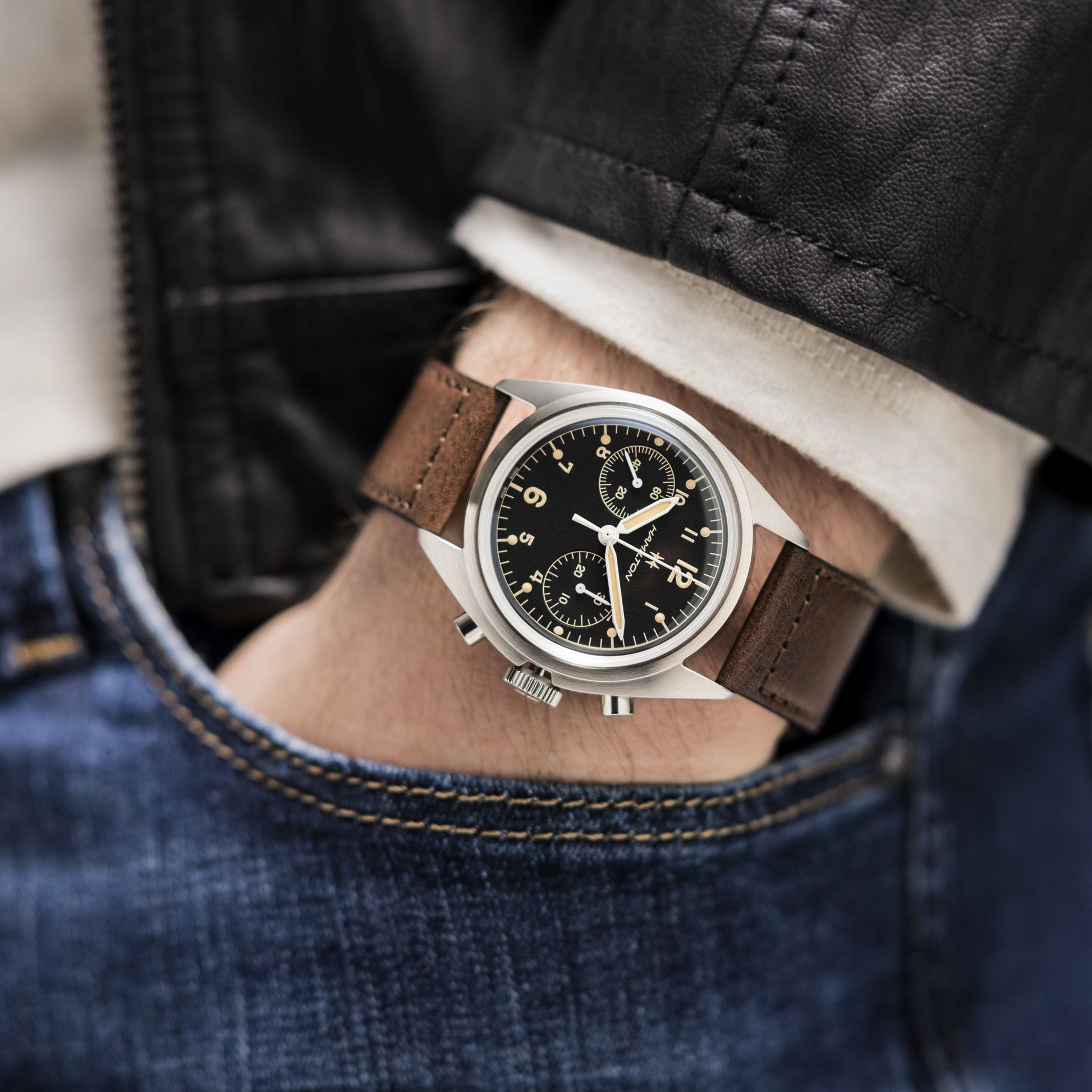 Hamilton Khaki AviationPilot Pioneer Mechanical Chrono H76409530